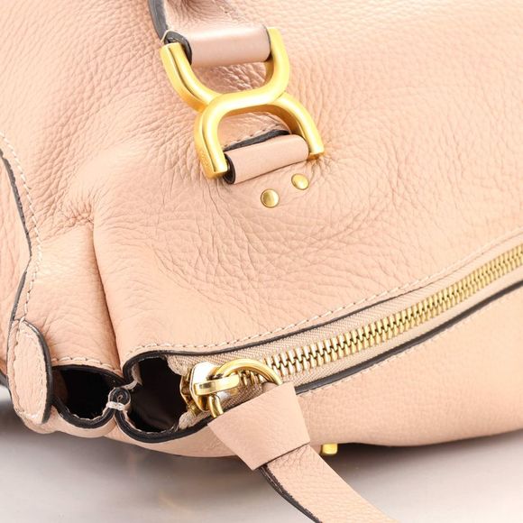 Chloe Marcie Shoulder Bag Leather Large Pink - Picture 9 of 11